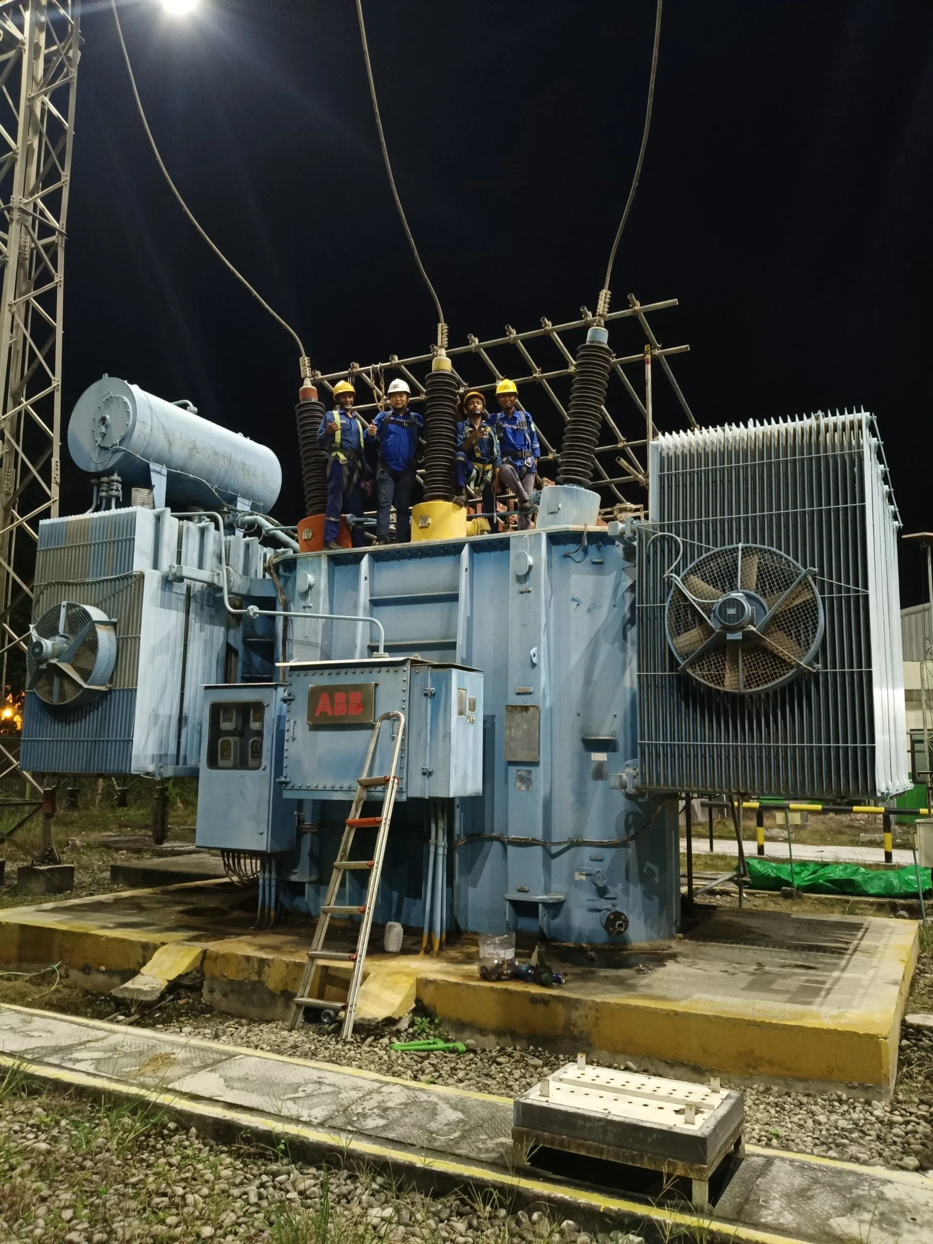 Technician working