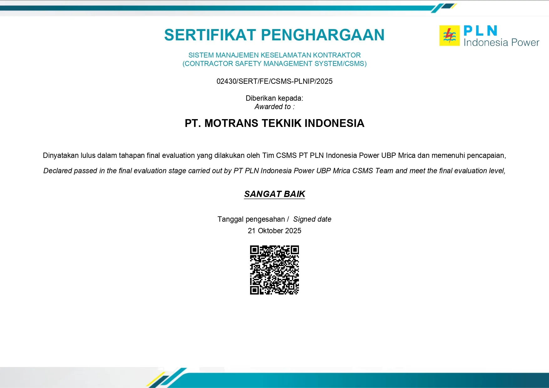 Penghargaan 1